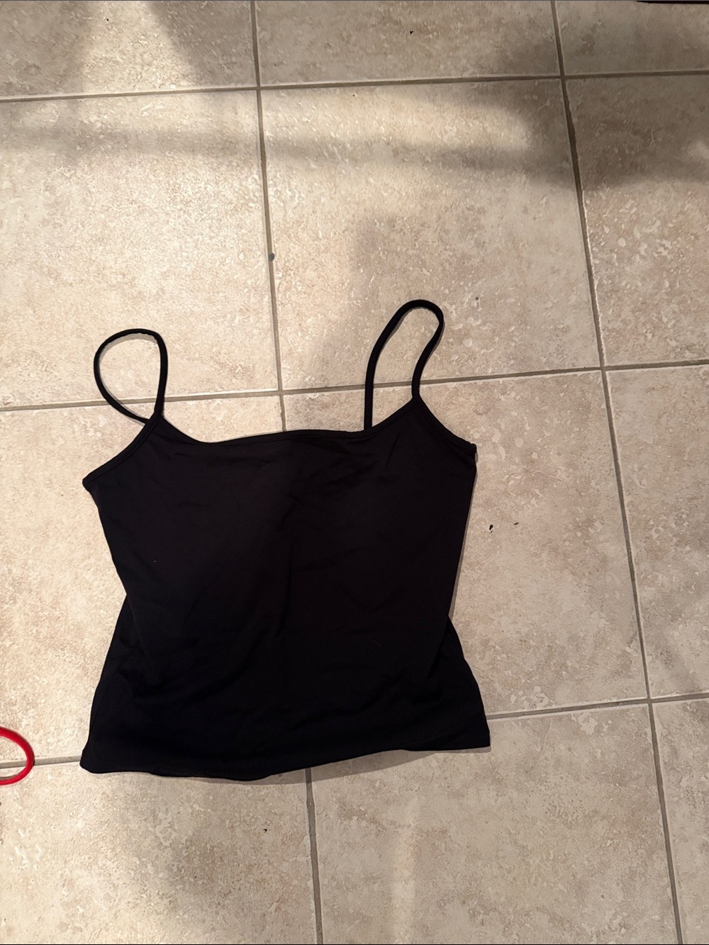 Garage Black Spaghetti Strap Tank Top